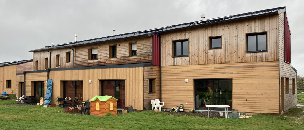 Habitat Participatif Voisin'Âges ilot B sous la pluie